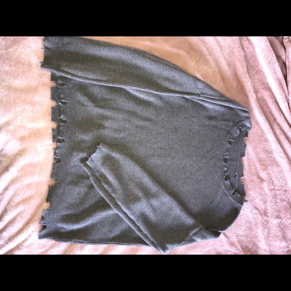 A Gab and Kate distressed long sleeve.
